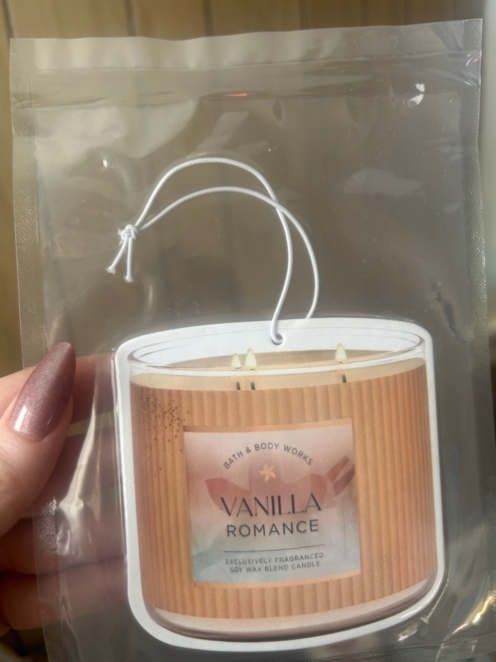 Vanilla Romance car freshie